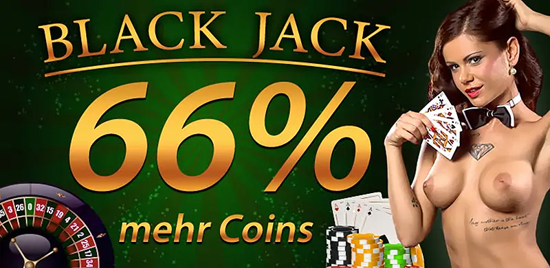 Livestrip Newsletter Aktion „Black Jack Aktion mit 66% mehr Coins“